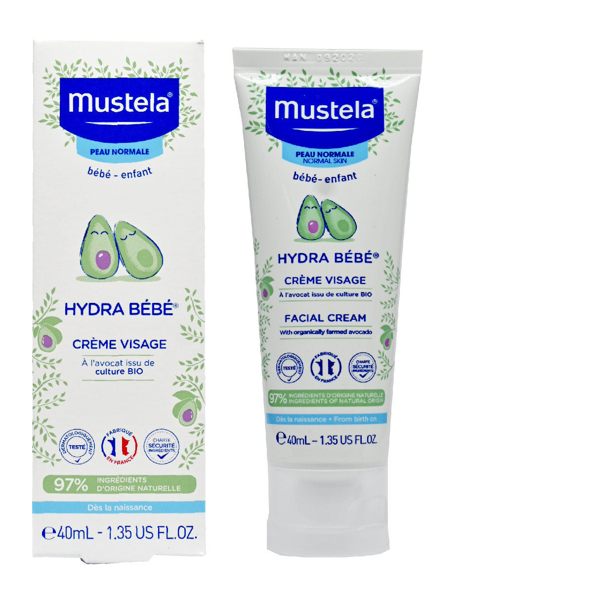 Mustela - 超保濕面霜 40ml 此日期或之前使用:2028年3月(平行進口)