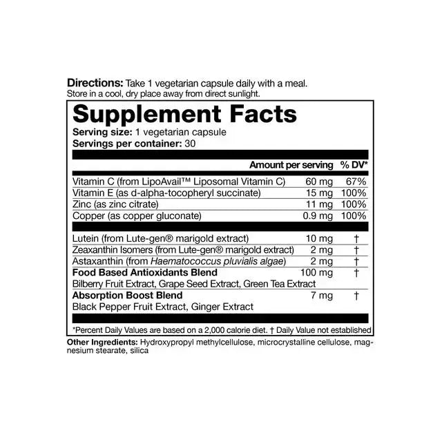 LIFE NUTRITION 樂怡善 - 脂質體明目V2 (30粒) 此日期或之前食用:2029年1月