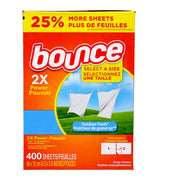 bounce - 5合1防靜電衣物柔順紙 400張 #兩倍效力烘乾紙[增量裝](平行進口)