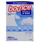 bounce -乾衣機低致敏配方防靜電紙 寵物毛髮防護 [無香型] 400張（超值裝）(平行進口) (01152)