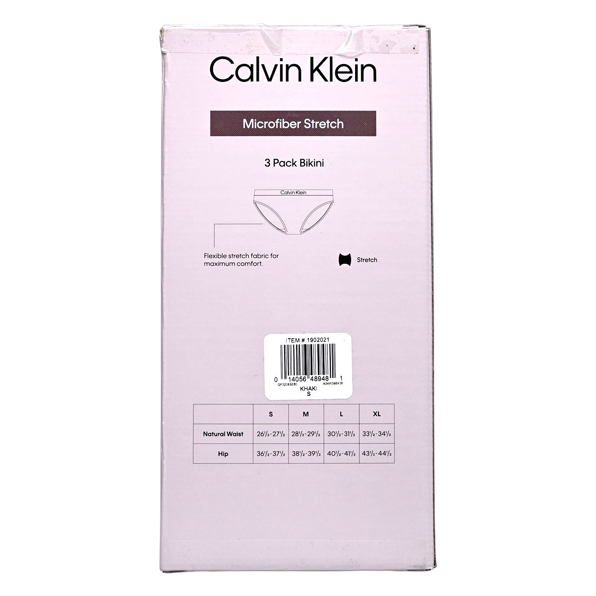 Calvin Klein 女士3件套裝比基尼內褲 [1 套] S 碼 [超細纖維彈性布料] Lingerie 圖3