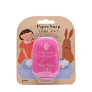 Bower Bird Strawberry flavored paper soap container with 50 sheets