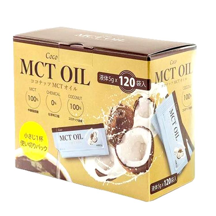 Other Brands Coco - 椰子 MCT 油（獨立包裝中鏈脂肪酸）5g X 120 包 (生酮飲食) 底 Coconut Oil 圖1