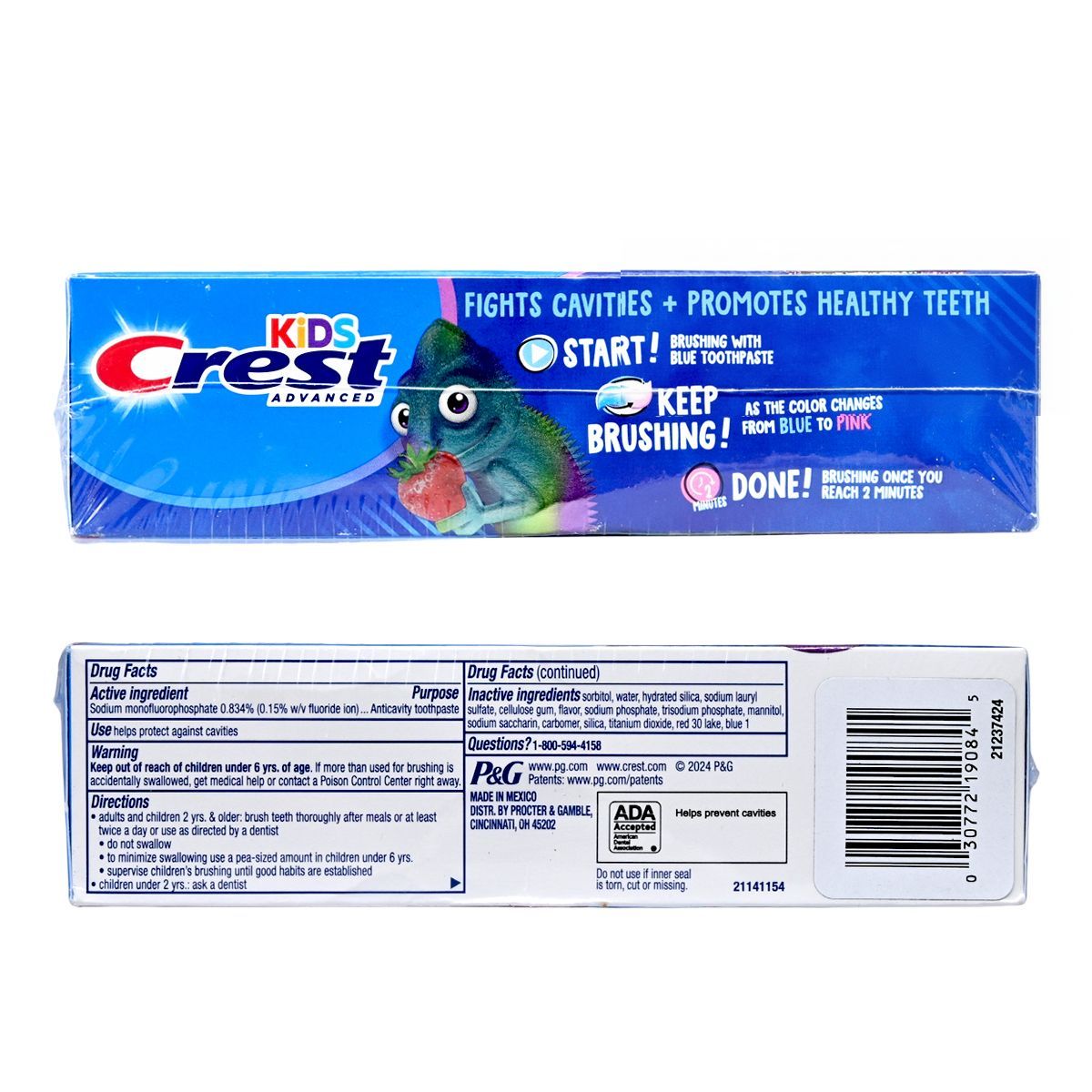 Crest 兒童高級含氟牙膏 [泡泡糖口味] 3歲以上（4支裝x 119g）[超值裝] Toothpaste Gum Health Baby Toothpaste 圖2