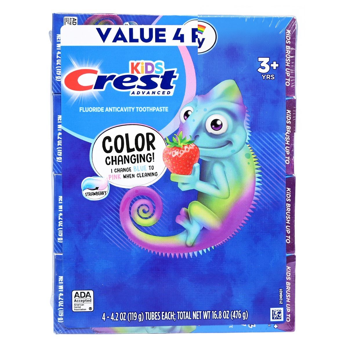 Crest 兒童高級含氟牙膏 [泡泡糖口味] 3歲以上（4支裝x 119g）[超值裝] Toothpaste Gum Health Baby Toothpaste 圖3