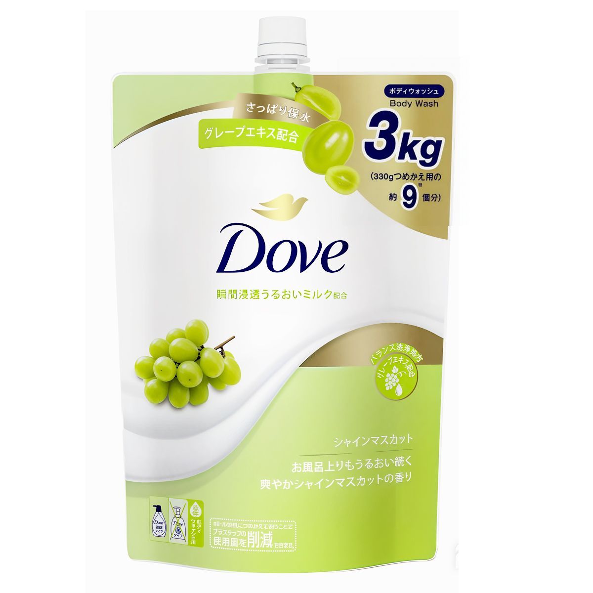 Dove 亮澤麝香葡萄沐浴露 3kg [補充裝]（超值裝） Body Wash Body Wash Body Care 圖2