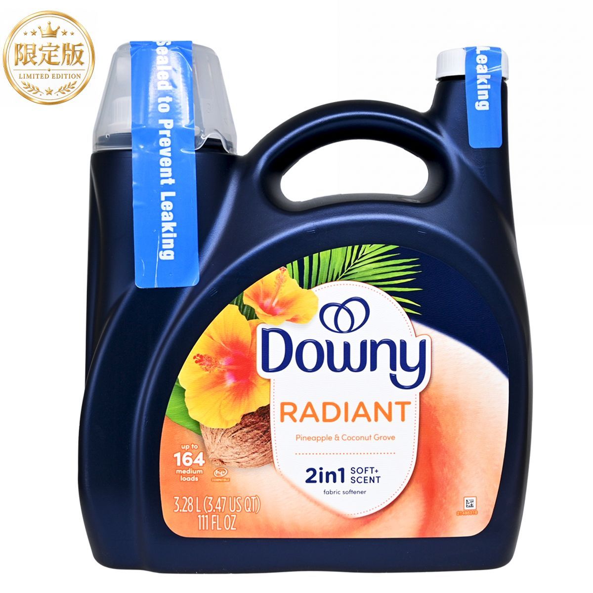 Downy 2合1煥彩亮澤配方柔順劑 (菠蘿&椰子林香氣) 3.28L [164次] Softener Fabric Softener 圖1
