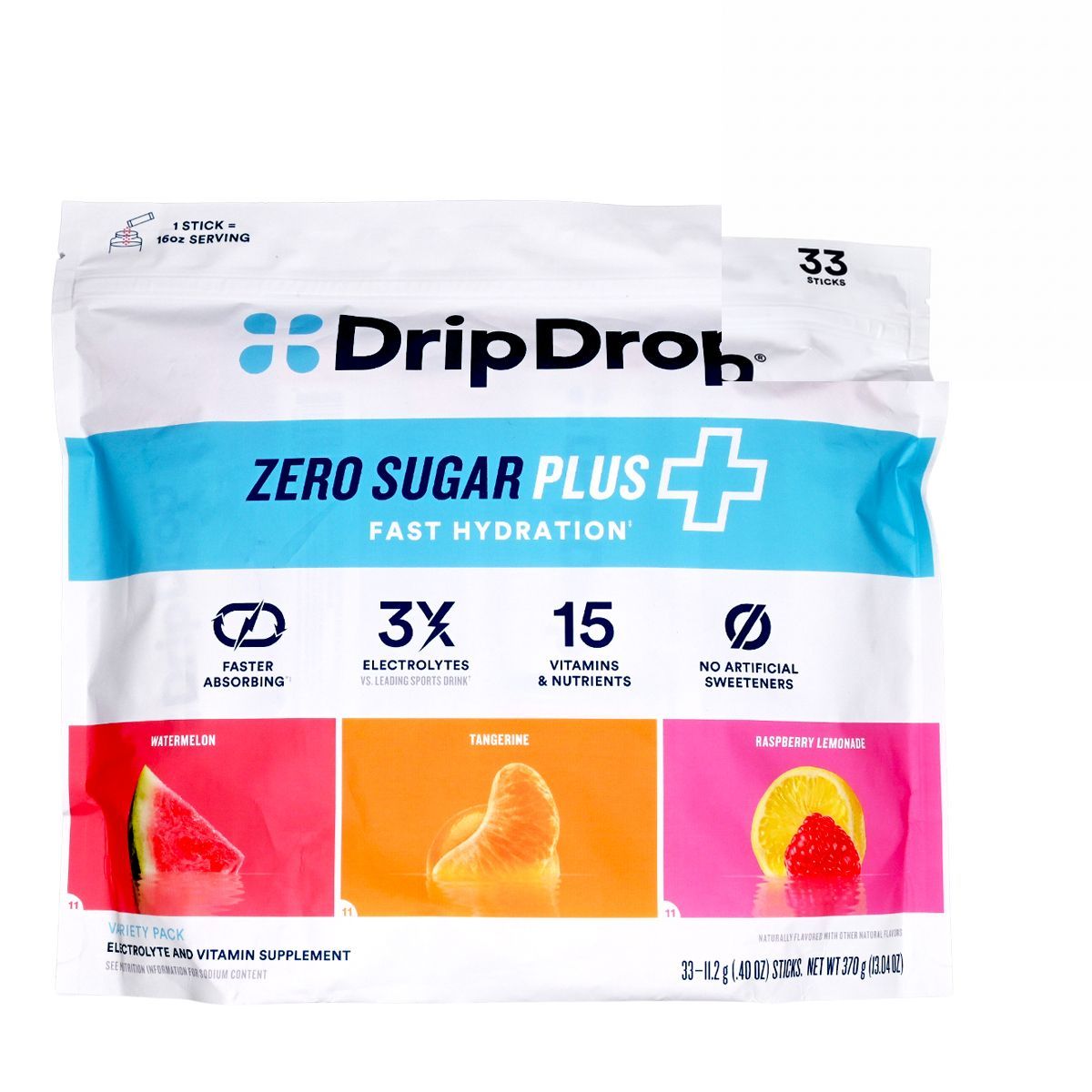 US Import NeoCitriat Drip Drop – Zero Sugar Plus 零糖電解質補水飲料 11.2g x 33條 (370g) 28年3月底 Energy Drinks Energy Drink 圖1