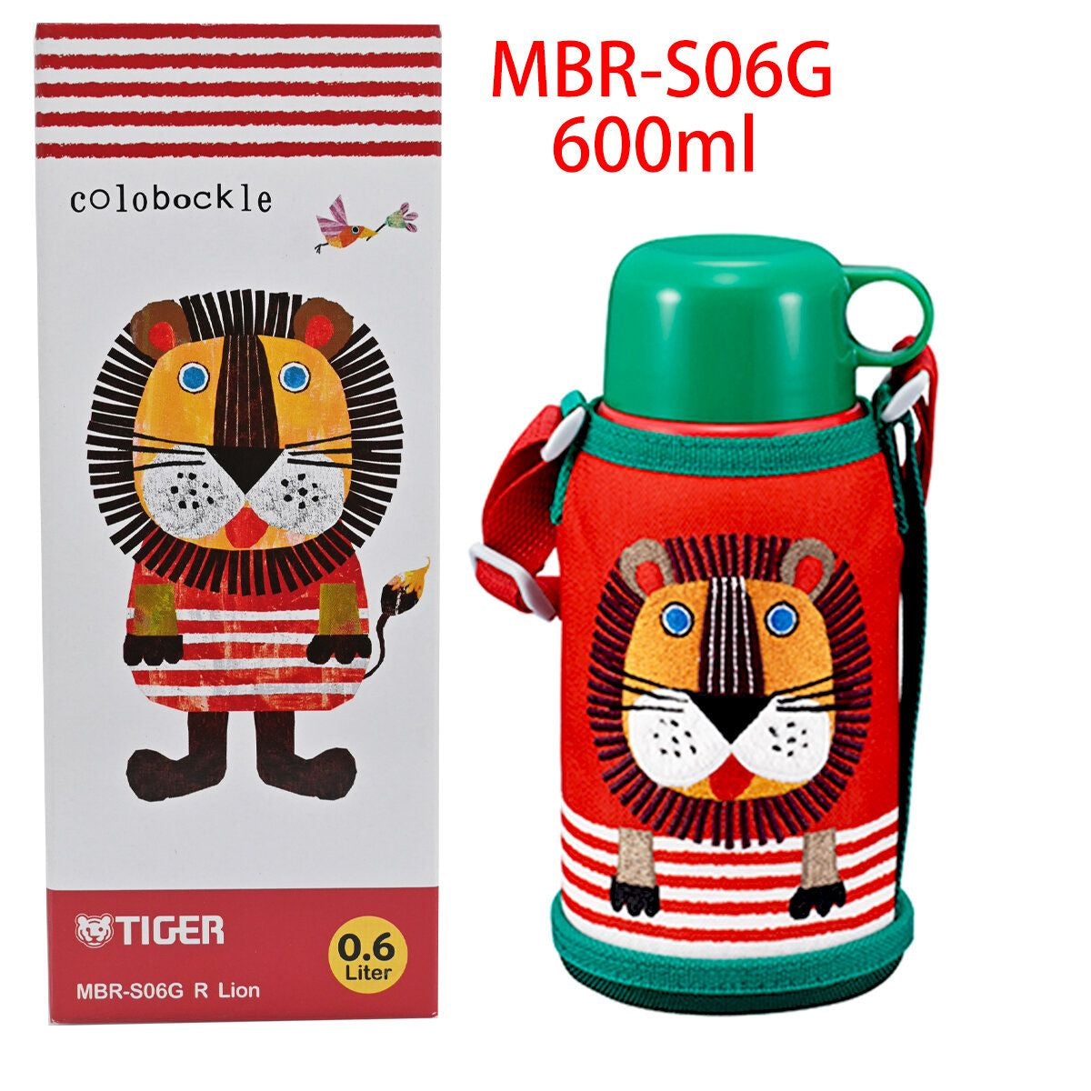虎牌 - 兒童兩用不銹鋼真空保溫杯-獅子 MBR-S06G