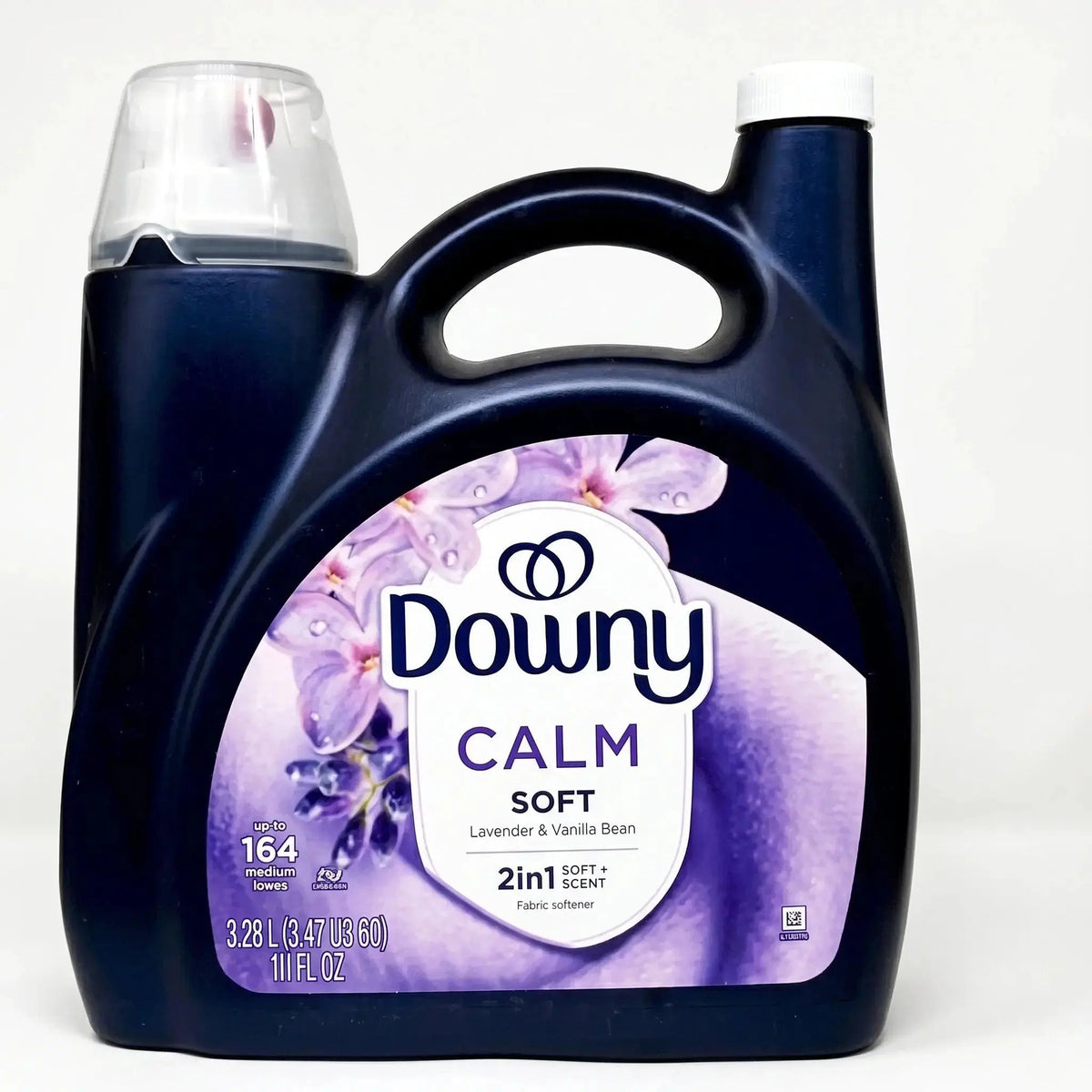 Downy Calm Soft Lavender & Vanilla Bean 2in1 fabric softener, 3.28L bottle
