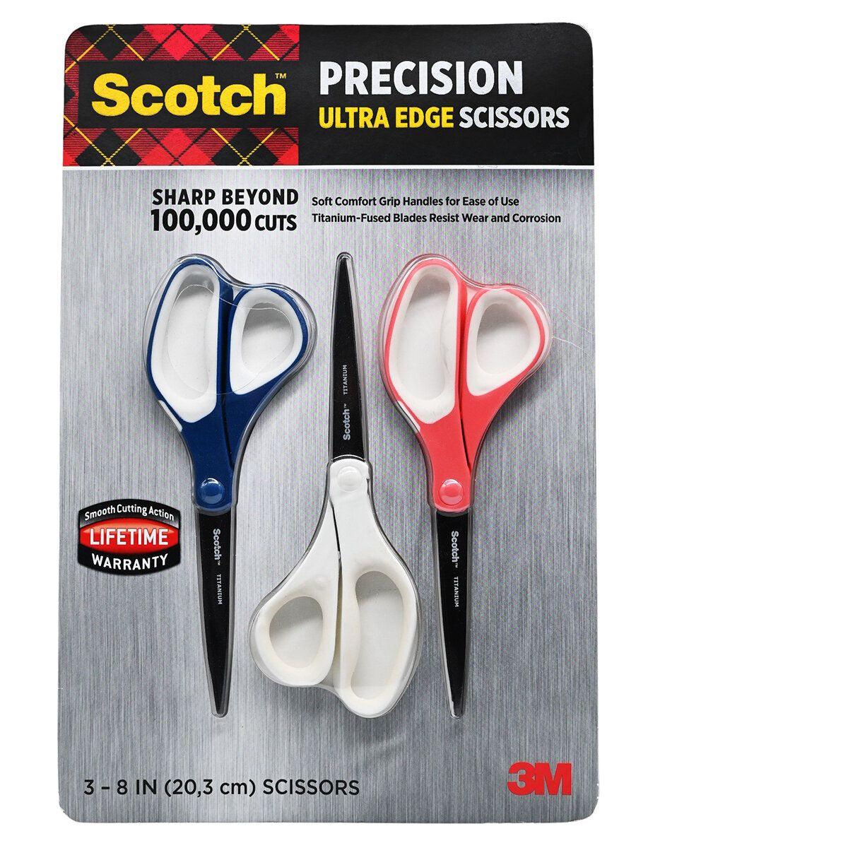 思高 - Precision Ultra Edge較剪 3把 (3 x 20.3cm) (平行進口) (27205)