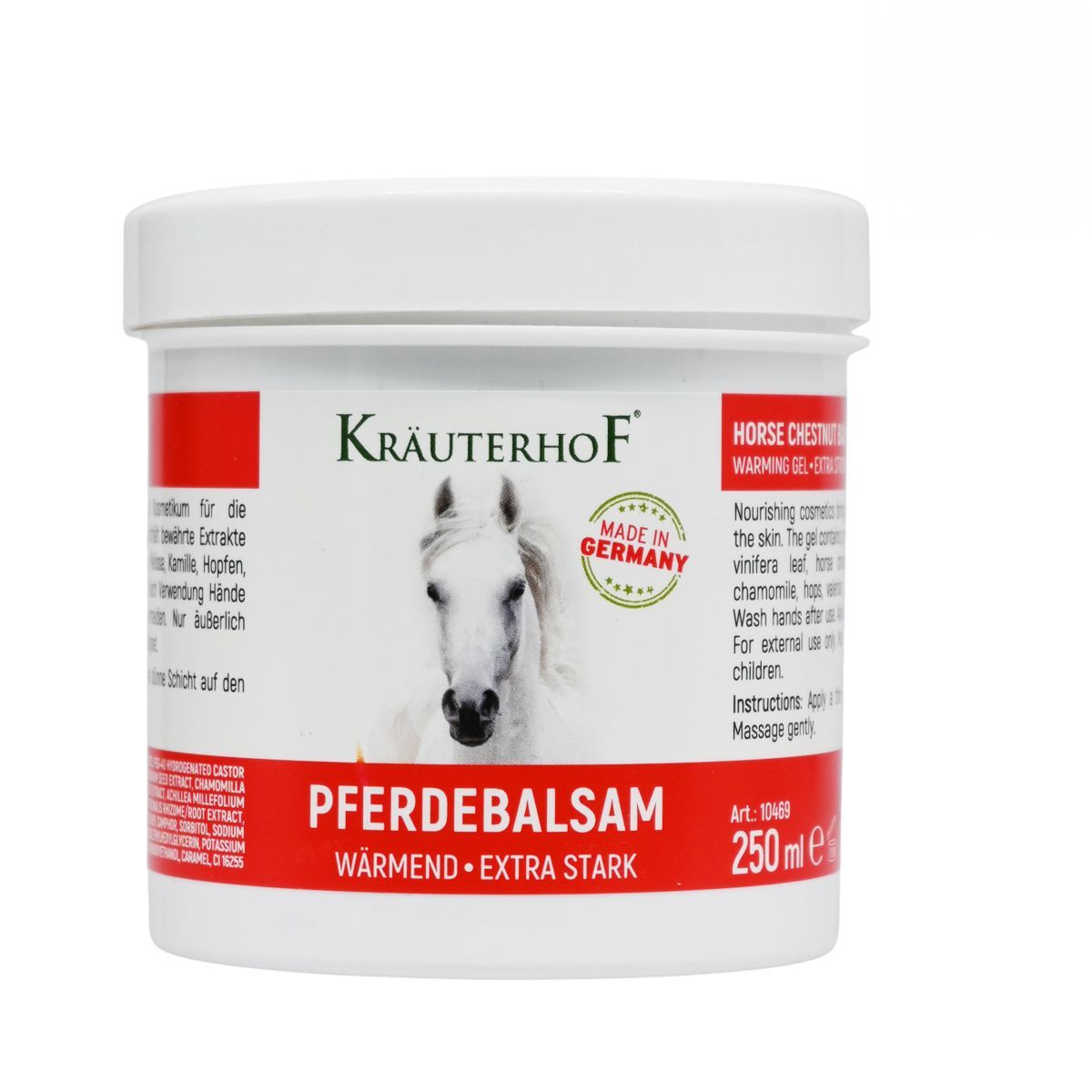 KRÄUTERHOF ® - 德國 草本莊園馬油按摩膏 [特強熱感舒緩] 250ml 28年3月01日 Body Lotion Pain Patch & Massage Cream Body Lotion 圖1