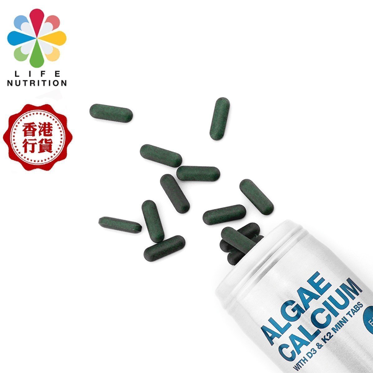 LIFE NUTRITION樂怡善 - [X2]AC藻鈣多-海藻鈣片 (120粒X2)此日期或之前食用：2029年3月1日[718181]