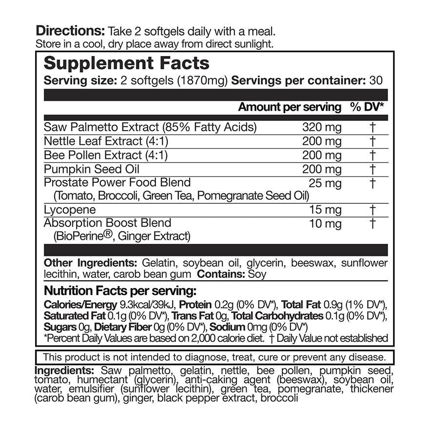 LIFE NUTRITION 樂怡善 - 活能前列補 (60粒) [718525]