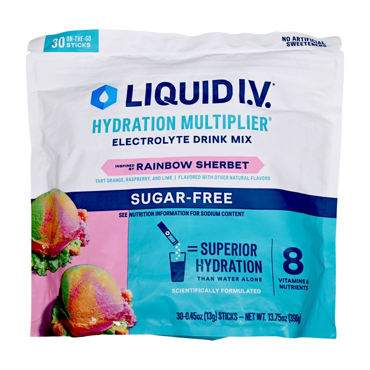 LIQUID I.V. 能量倍增無糖飲料 13g x 30條 (390g) [彩虹冰沙口味] Energy Drinks Powder Drinks Energy Drink 圖4