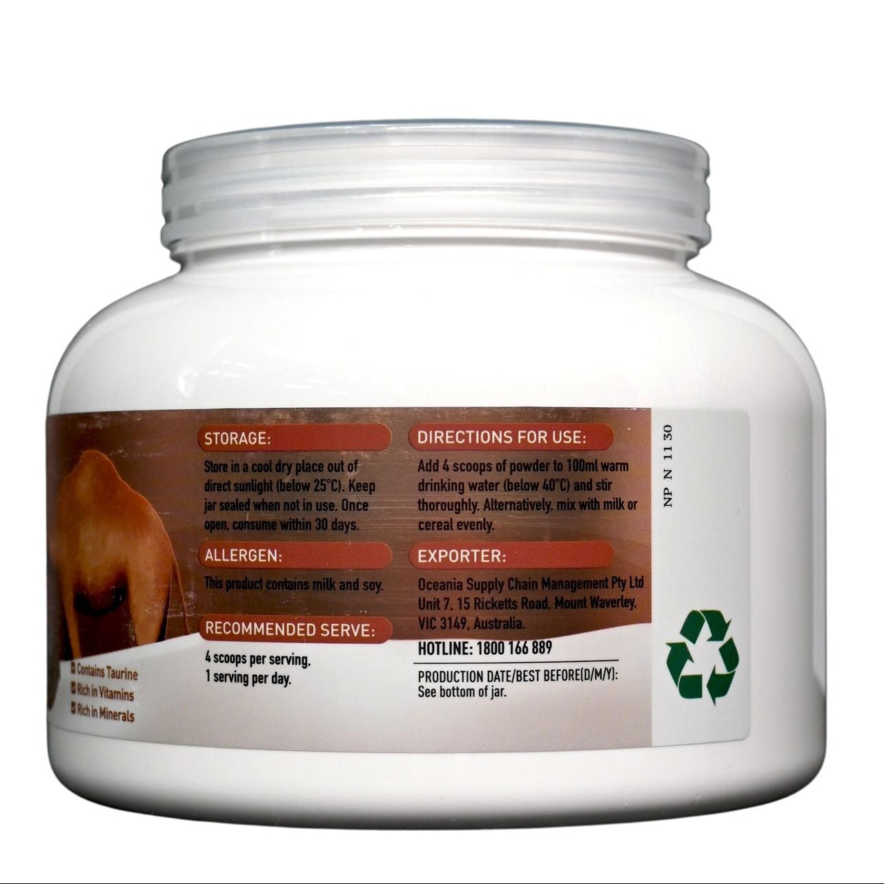 MATCHAFUL 澳洲駱駝奶粉400g 食用日期 Milk & Soy Milk Milk Powder 圖3