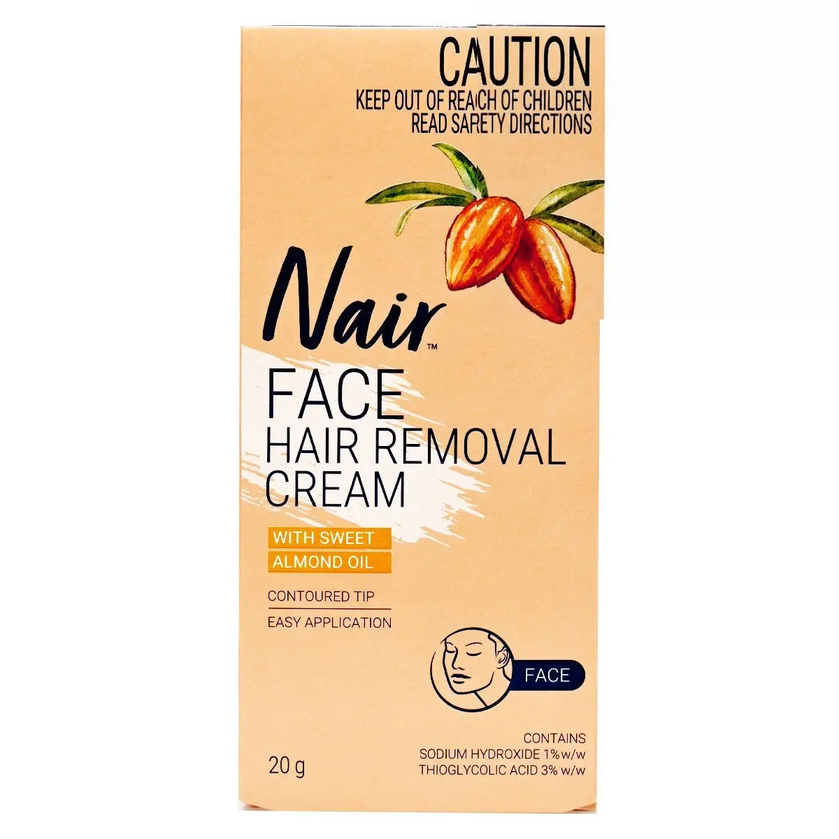 Nair 敏感肌膚脫毛膏 (面部) 20g Hair Remover 圖1