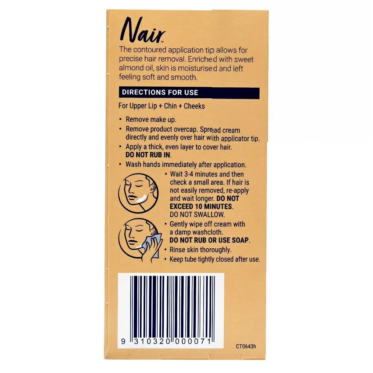 Nair 敏感肌膚脫毛膏 (面部) 20g Hair Remover 圖2