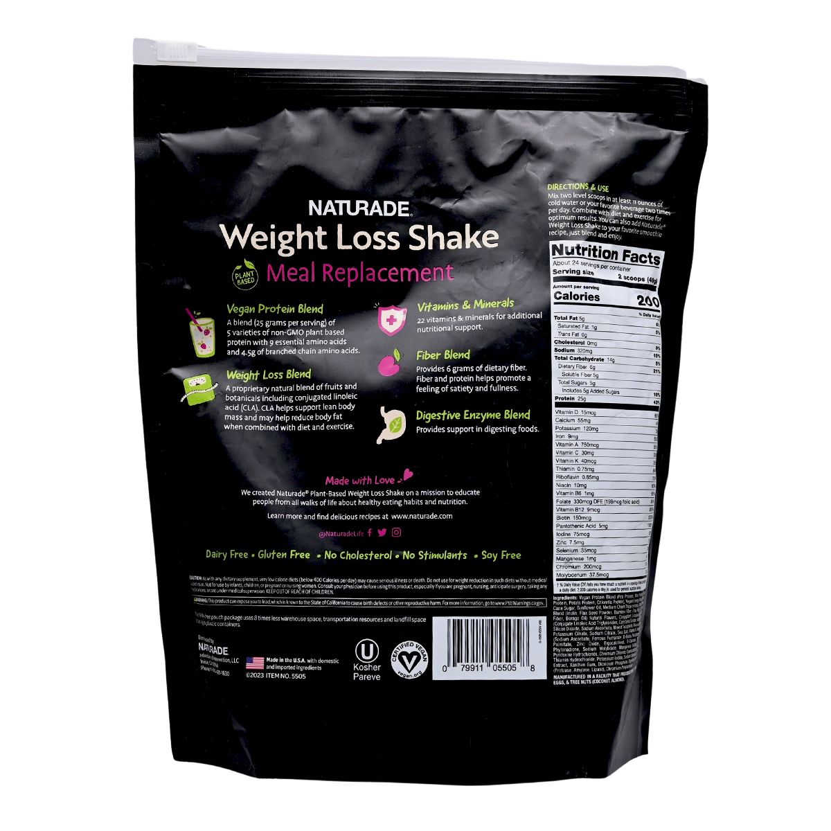 NATURADE 植物性減肥奶昔1176g [雲呢拿奶油味] 底 Energy Drinks Meal Replacement Protein Powder 圖4