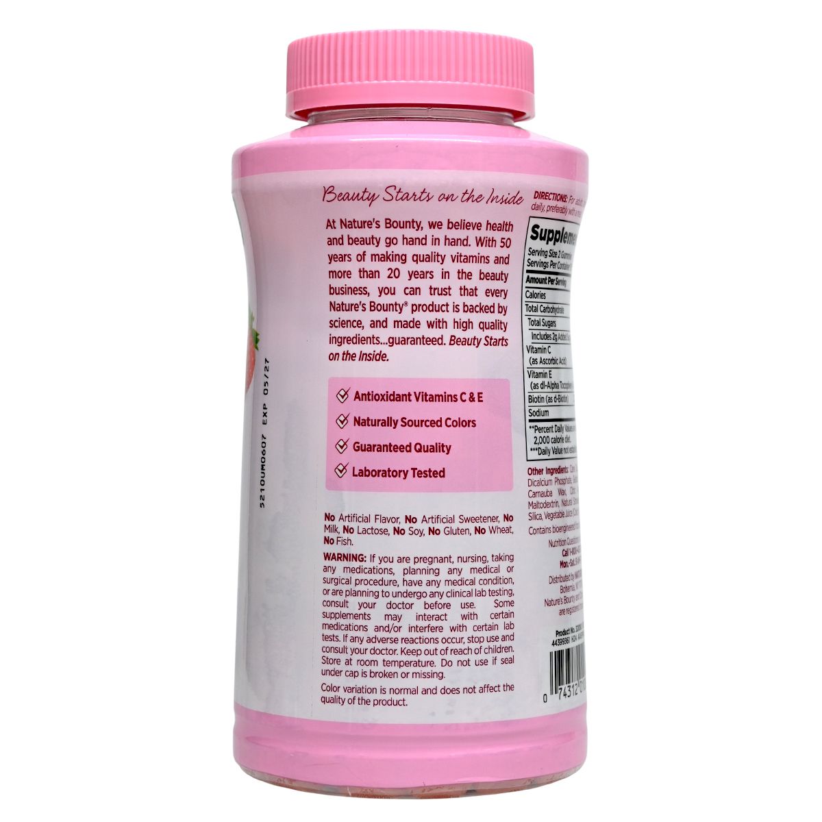 NATURE'S BOUNTY 美國 優效護髮、護膚、護甲軟糖（含生物素）230粒 底 Haircare Beauty Supplement Women Formula 圖3