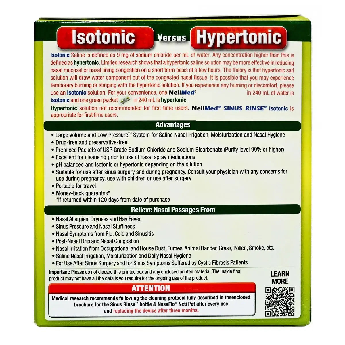 NeilMed 全天然特強高滲透鼻腔沖洗劑（70包預混粉劑） Instrument Cleaners & Disinfectants Rehabilitation Accessories Ear Nose & Throat Medicine 圖3