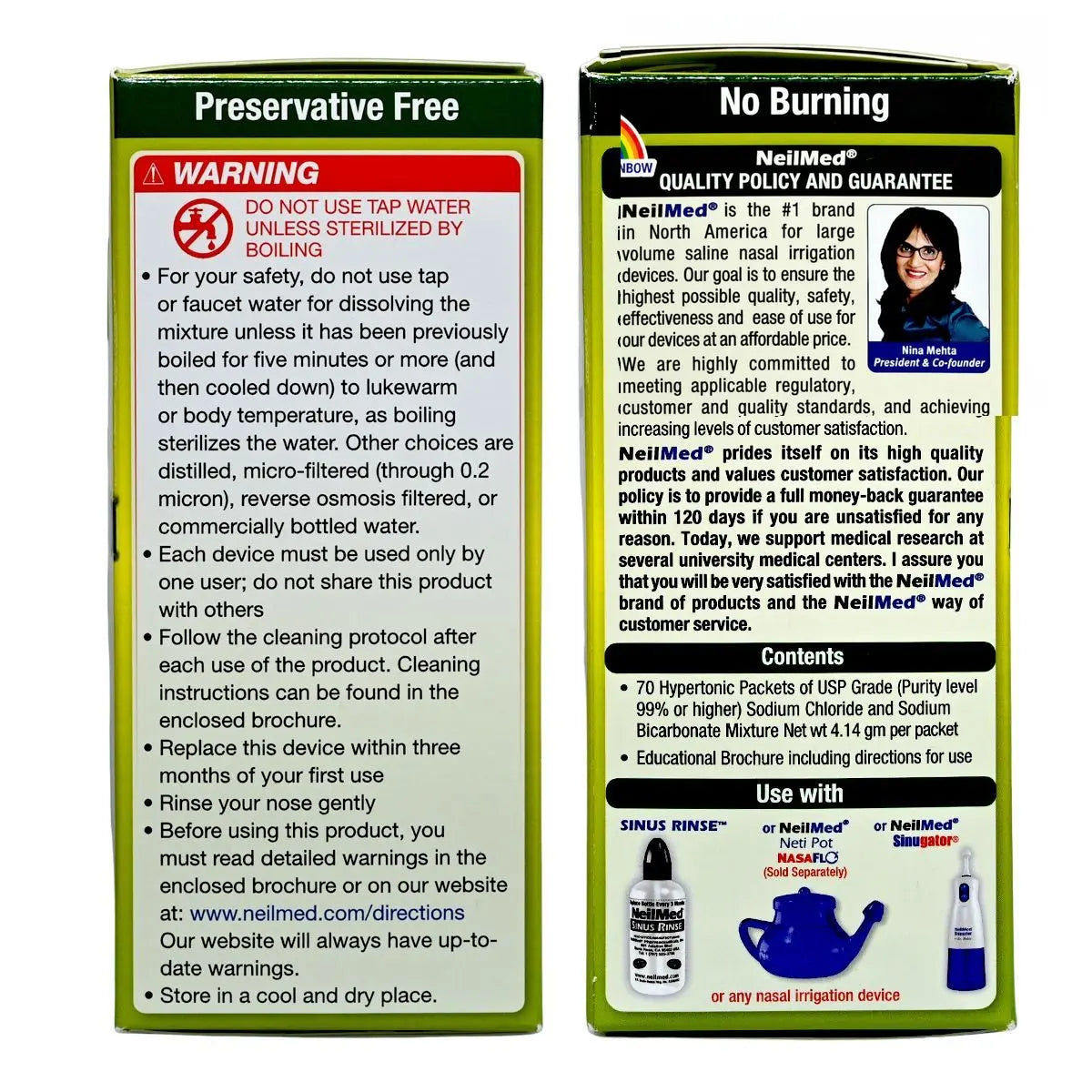 NeilMed 全天然特強高滲透鼻腔沖洗劑（70包預混粉劑） Instrument Cleaners & Disinfectants Rehabilitation Accessories Ear Nose & Throat Medicine 圖4