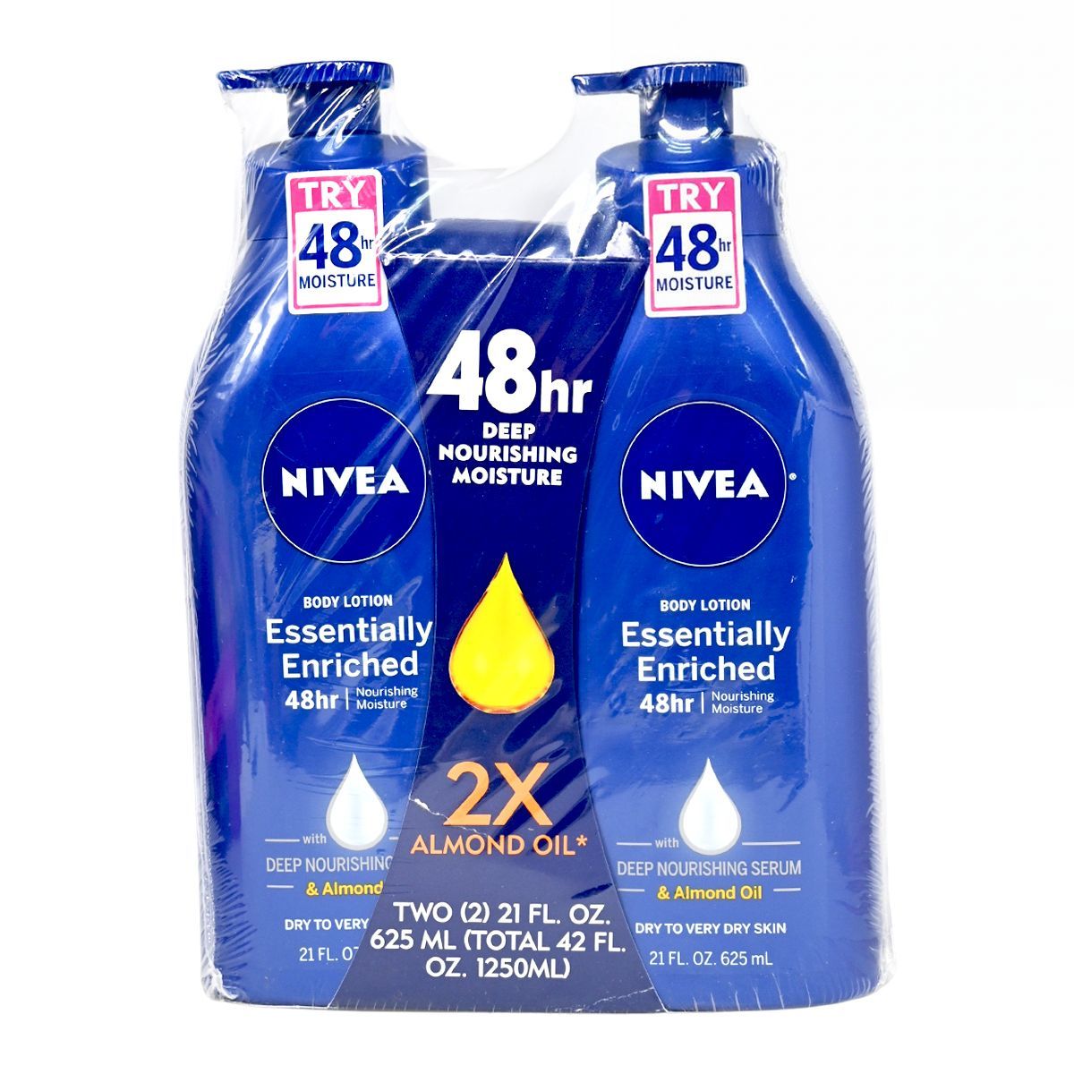 Nivea 滋養保濕48小時潤膚乳 [625毫升 x 2] Body Lotion Body Lotion Body Care 圖1