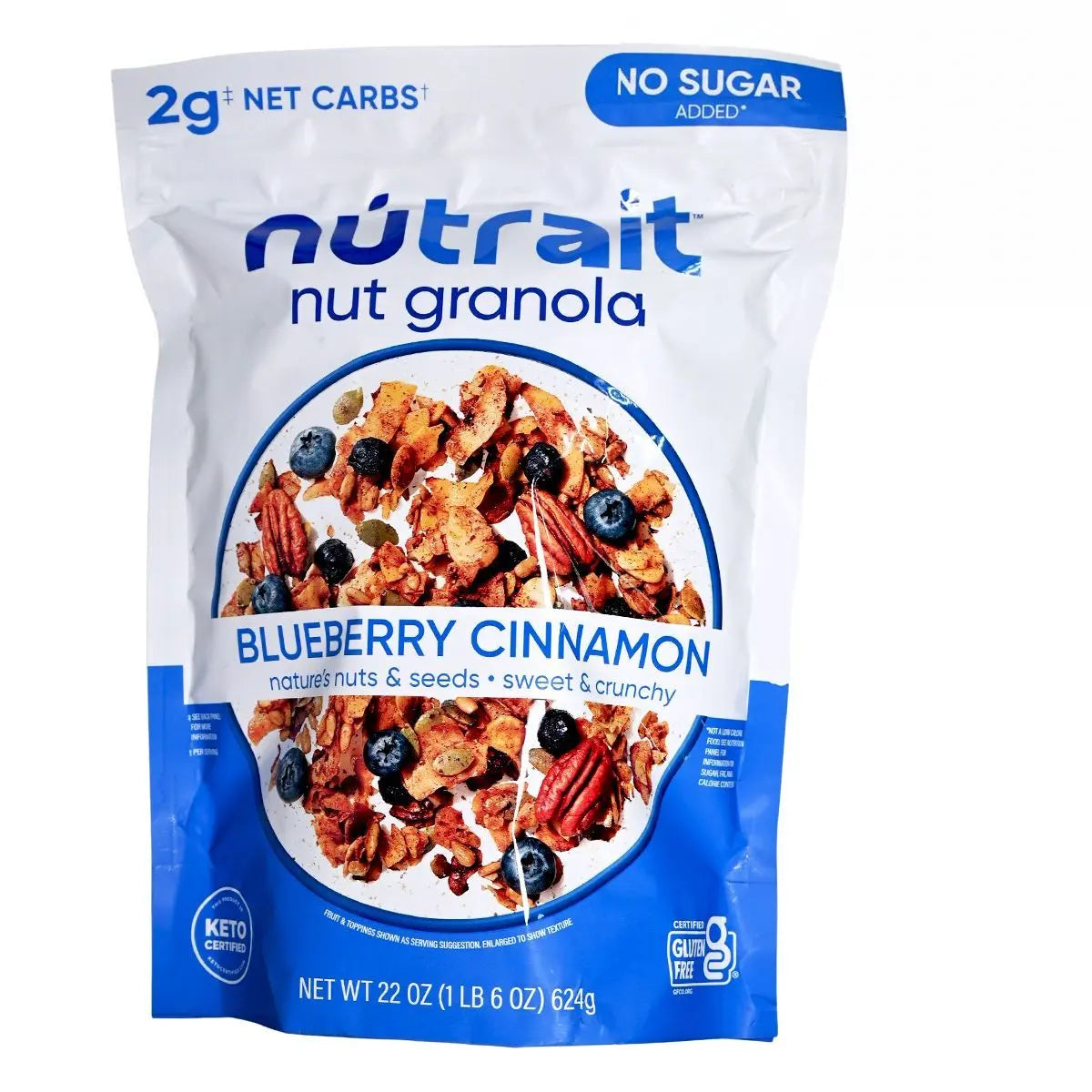 NuTrail 生酮藍莓肉桂果仁早餐穀物 624g Oatmeal & Cornflakes Other Grains & Beans 圖1