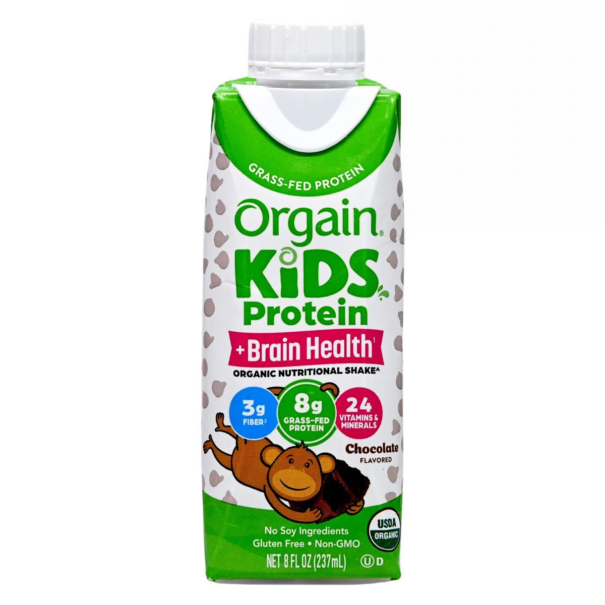 Orgain 兒童有機營養奶昔(含蛋白質與健腦成分)【朱古力口味】237ml 27年8月1日 Energy Drinks Kids Health Kids Brain Health 圖1