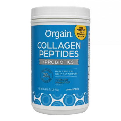 Orgain 膠原蛋白勝肽 + 益生菌 [無味] 726g Protein Powder Health Beverage Beauty Supplement 圖1