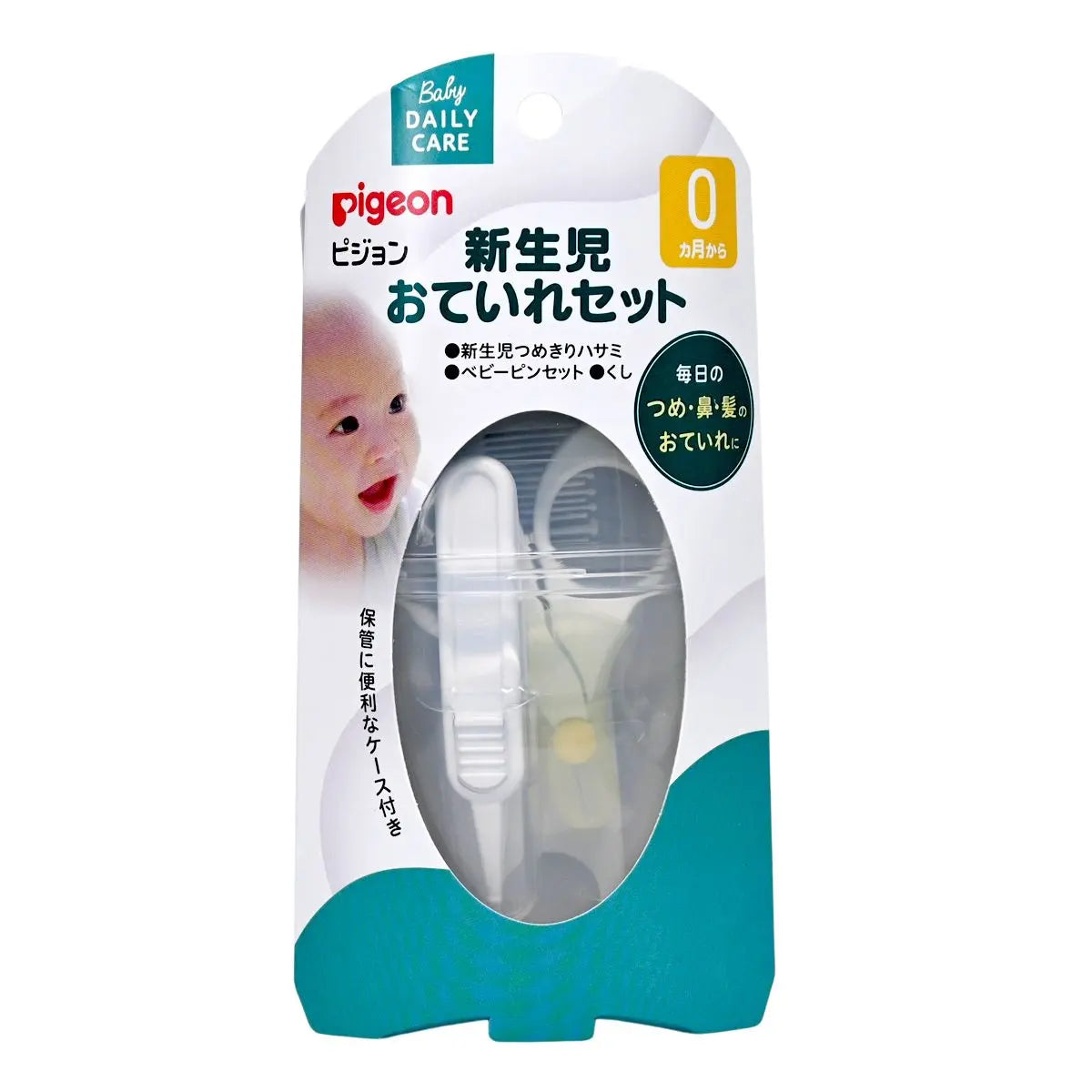 Pigeon 新生嬰兒儀容護理3件裝（0個月起）（指甲鉗、鑷子、梳子） Baby Nail Clipper Baby Nail Tweezer Baby Comb 圖3