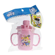 PORORO - [粉紅色] 韓國製造 不銹鋼吸管/水杯-250ml (平行進口) (18535)