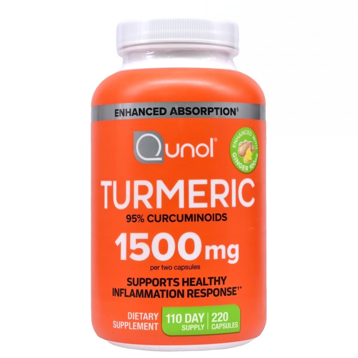 Qunol 薑黃 1500 毫克 220 粒 Immunity Bones & Joints 圖1