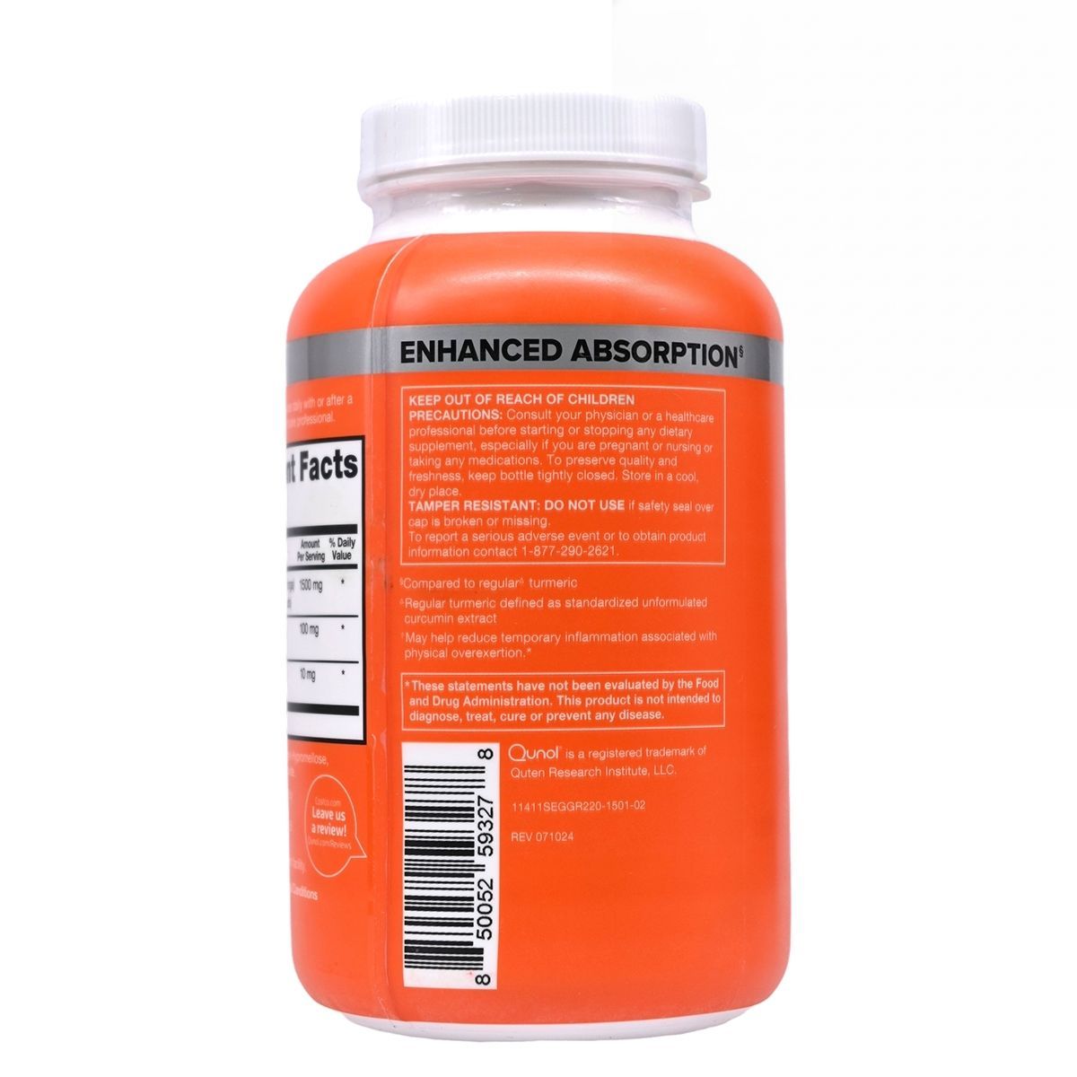 Qunol 薑黃 1500 毫克 220 粒 Immunity Bones & Joints 圖5