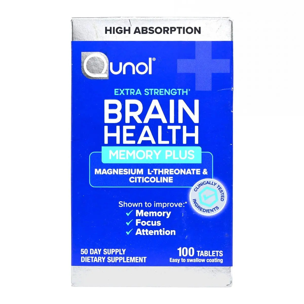 Qunol 大腦健康與記憶力增強配方 [加強型] 100粒 底 Brain Health 圖1
