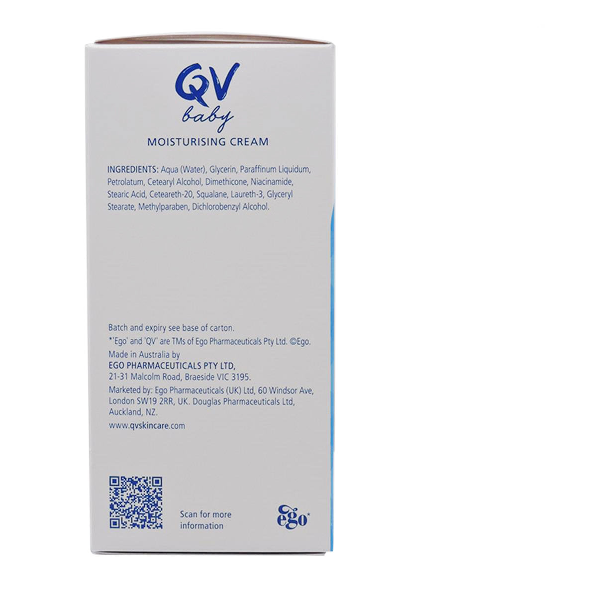 Ego Qv - QV 嬰幼兒保濕乳霜250g (泵裝)(16943)（平行進口）