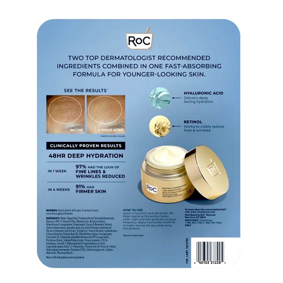 US Import NeoCitriat RoC - 視黃醇 抗皺緊緻保濕霜 2瓶 [96g + 48g] Night Cream Night Cream Night Cream 圖2