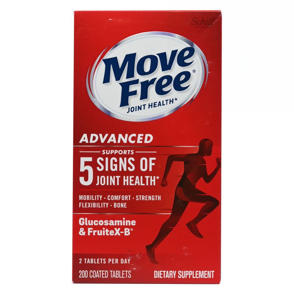 Move Free 氨基葡萄糖胺+軟骨素 200粒- 28年6月底 Bones & Joints 圖1