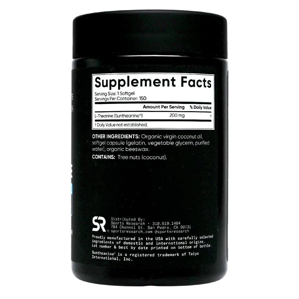 Sports Research 雙倍濃度 L-茶胺酸 L-Theanine 200mg（150粒） Stress, Insomnia & Fatigue Brain Health 圖5