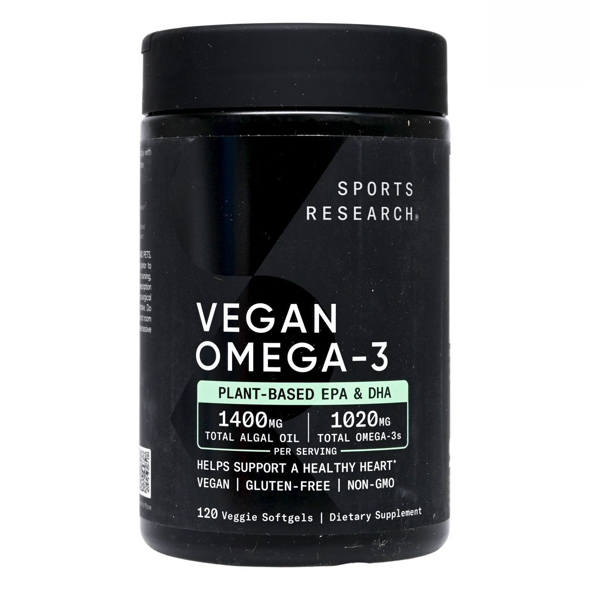 Sports Research 純素 Omega-3 120 粒植物軟膠囊 底 Immunity Cardiovascular Bones & Joints 圖1