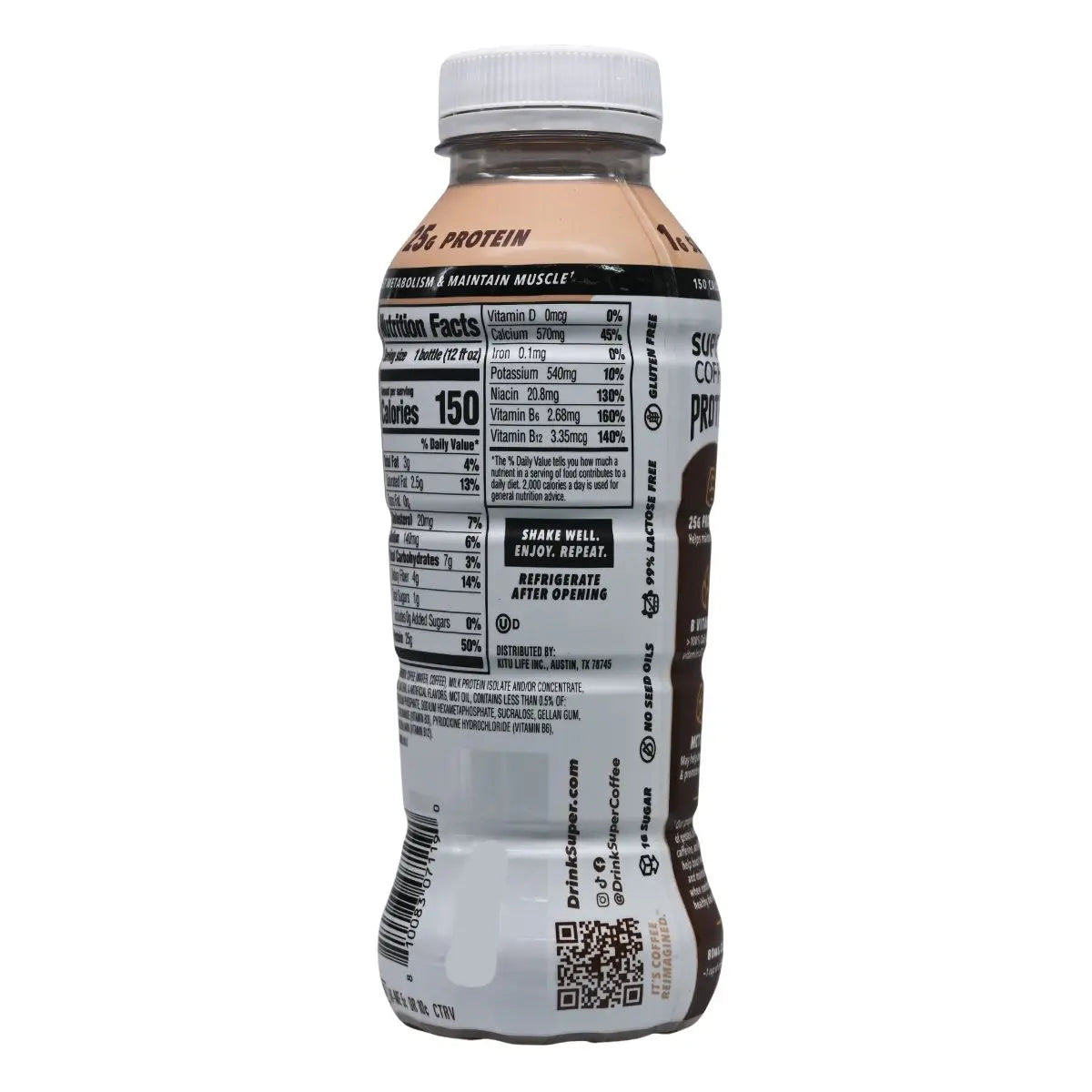US Import NeoCitriat Super Coffee Protein+ - 生酮蛋白拿鐵（含25g蛋白質）1瓶（355ml） Energy Drinks Protein Powder Energy Drink 圖3