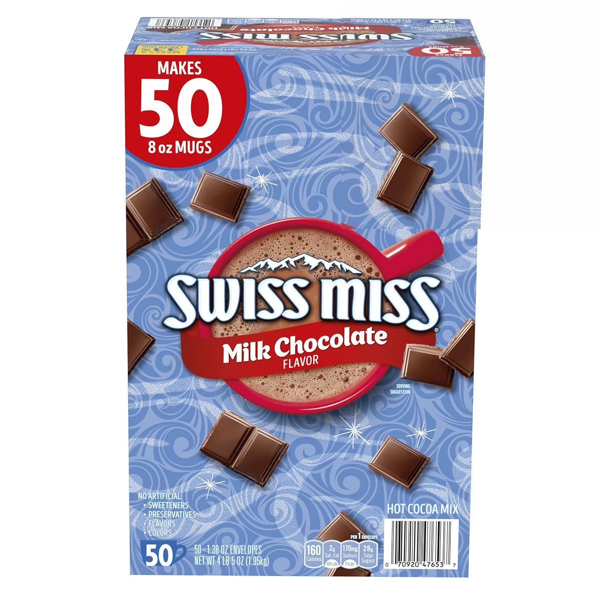 SWISS MISS 牛奶朱古力可可粉39g x 50包 [1.95kg] Chocolate & Malt Beverages 圖1