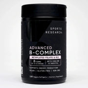Sports Research Advanced B-Complex dietary supplement, 180 veggie softgels