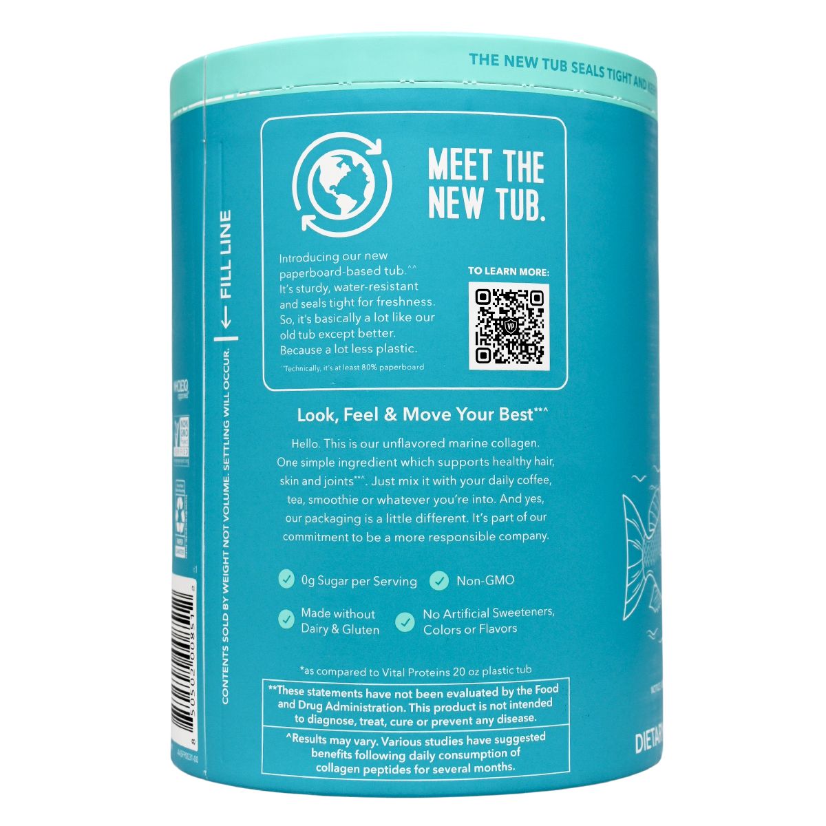 VITAL PROTEINS 海洋膠原蛋白肽粉末補充劑 - 水解膠原蛋白(皮膚/頭髮/指甲/關節)413g 此日期或之前食用 Bones & Joints Women Formula Beauty Supplement 圖3
