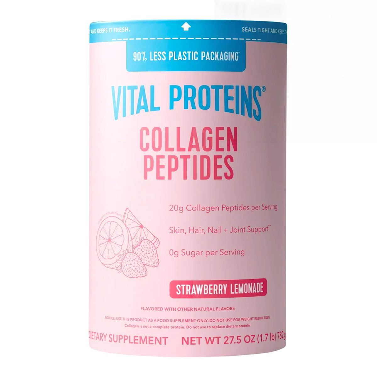 VITAL PROTEINS 膠原蛋白勝肽 [士多啤利檸檬口味] 782g Protein Powder Beauty Supplement Protein Powder 圖1