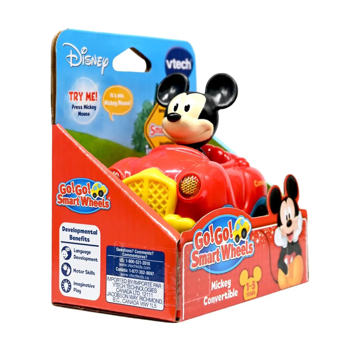 vtech 米奇系列敞篷車 [香港行貨] Model Vehicle Language Learning Sensual & Sound Effect Toys 圖2
