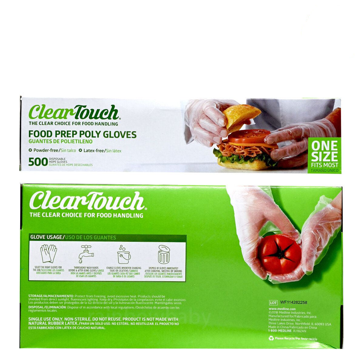 其他品牌 - ClearTouch - 處理食品即棄手套 (符合美國 FDA) 500 隻 (食品準備) (平行進口)