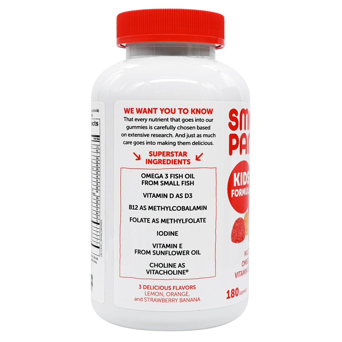 SmartyPants Vitamins - 兒童復合維生素+Omega 3(180 粒軟糖)此日期或之前食用：2027年2月1日(平行進口) (04651)