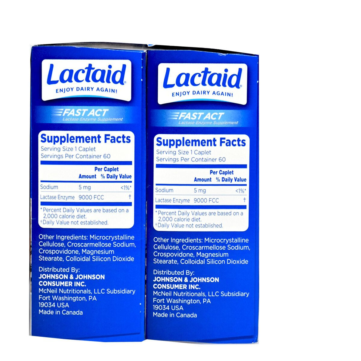 Delon - Lactaid - (加拿大入口) 速效乳糖酵素 補充劑 120粒（60粒x 2）EXP:2027年9月1日(平行進口) (10622)