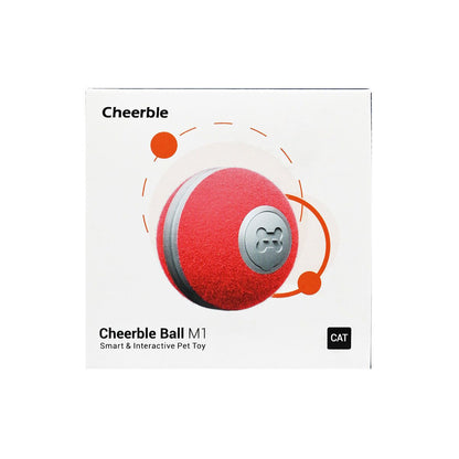 Cheerble - [紅色] 智能互動寵物玩具球 M1 [平行進口] [06800]